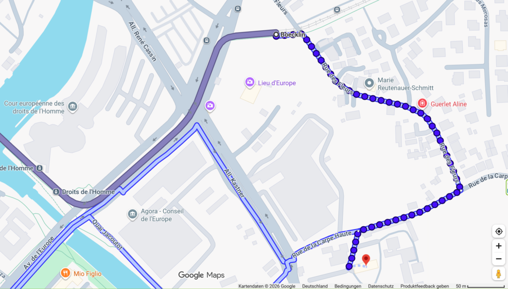 Roadmap close to St.-Thomas